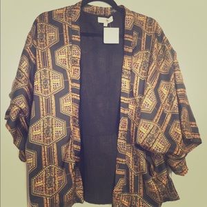 Black and Gold Kimono